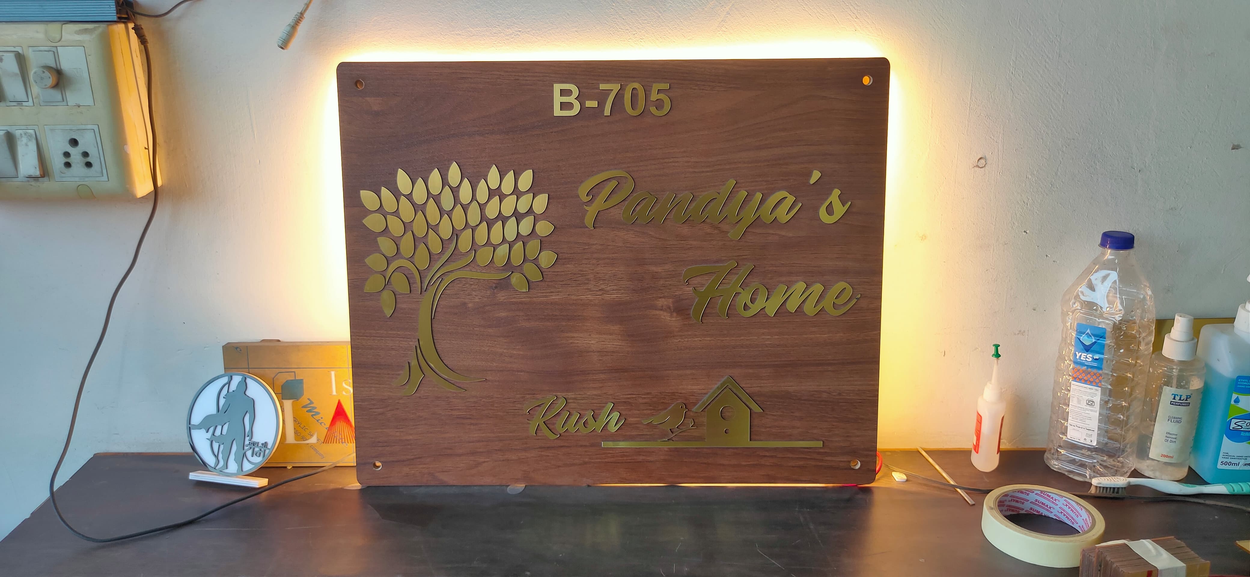 Acrylic name plate